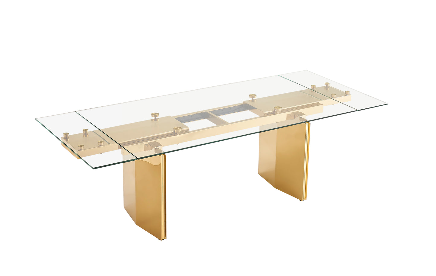 T105 GLASS DINING TABLE "GOLD"