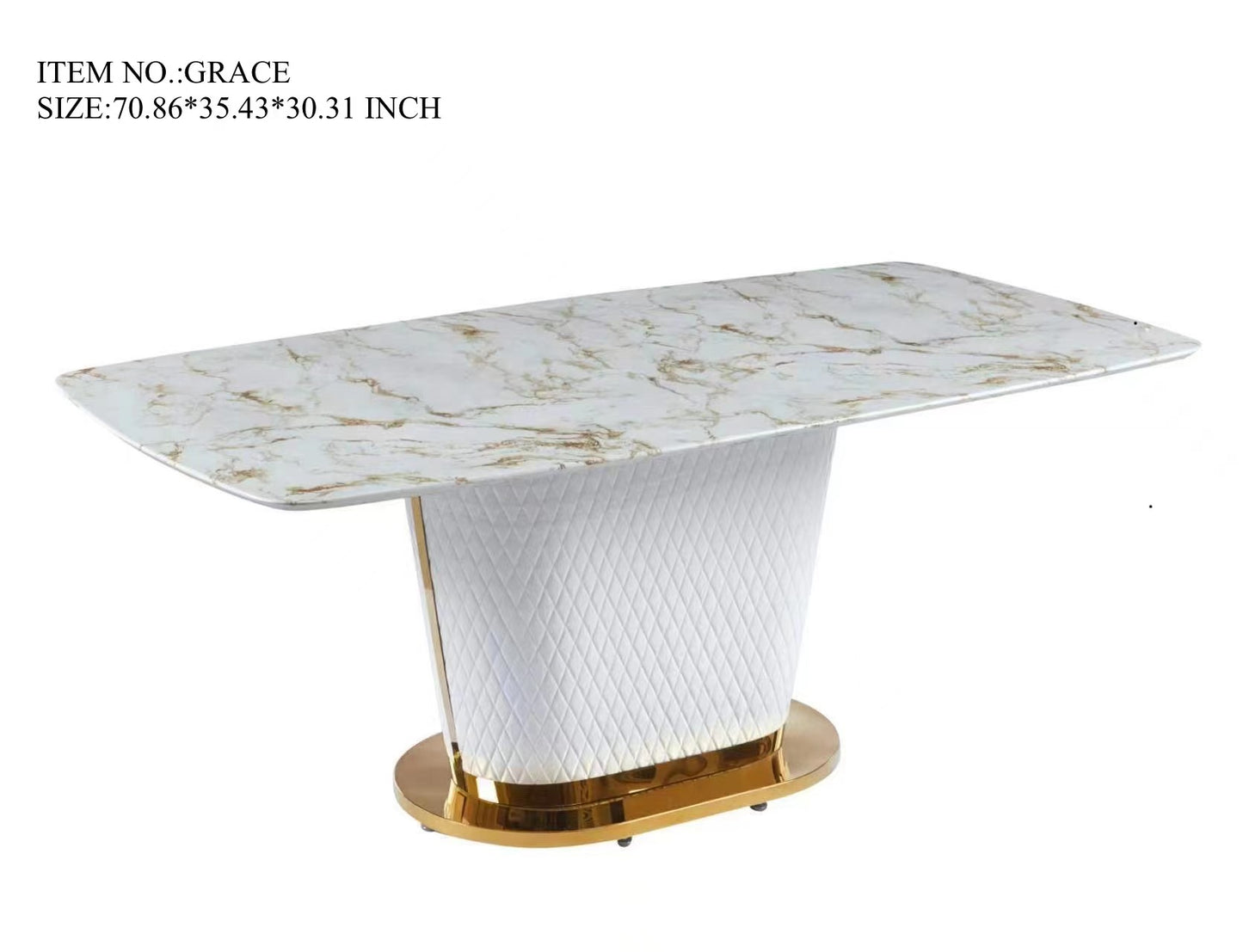 GRACE /WHITE  DINING TABLE