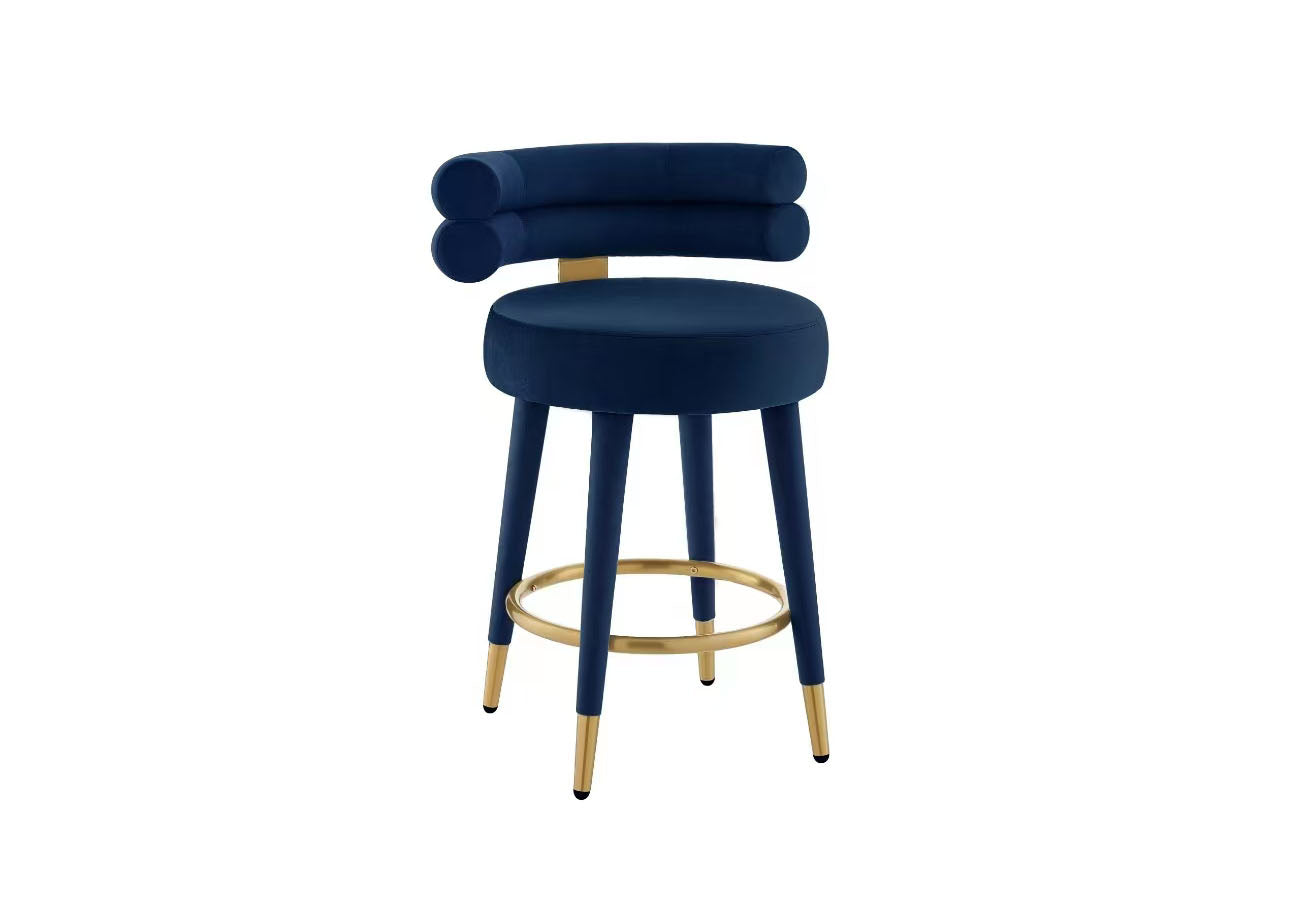 Celeste Velvet Counter Stool