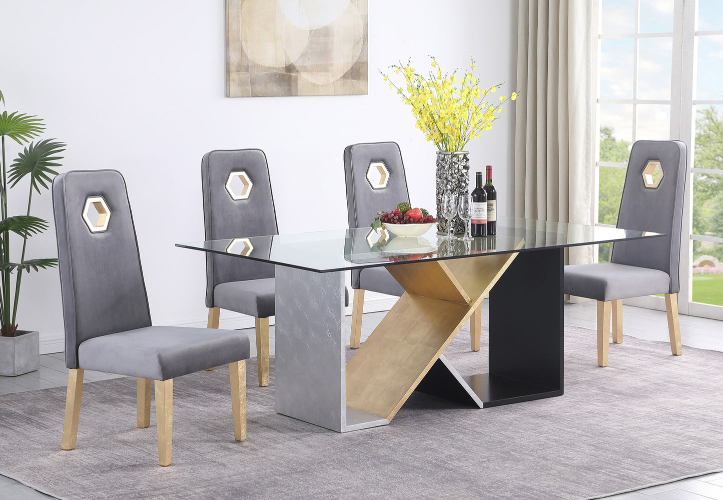 D4497 DINNING TABLE SET