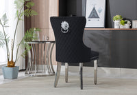 LION DINING CHAIR - SILVER LEGS