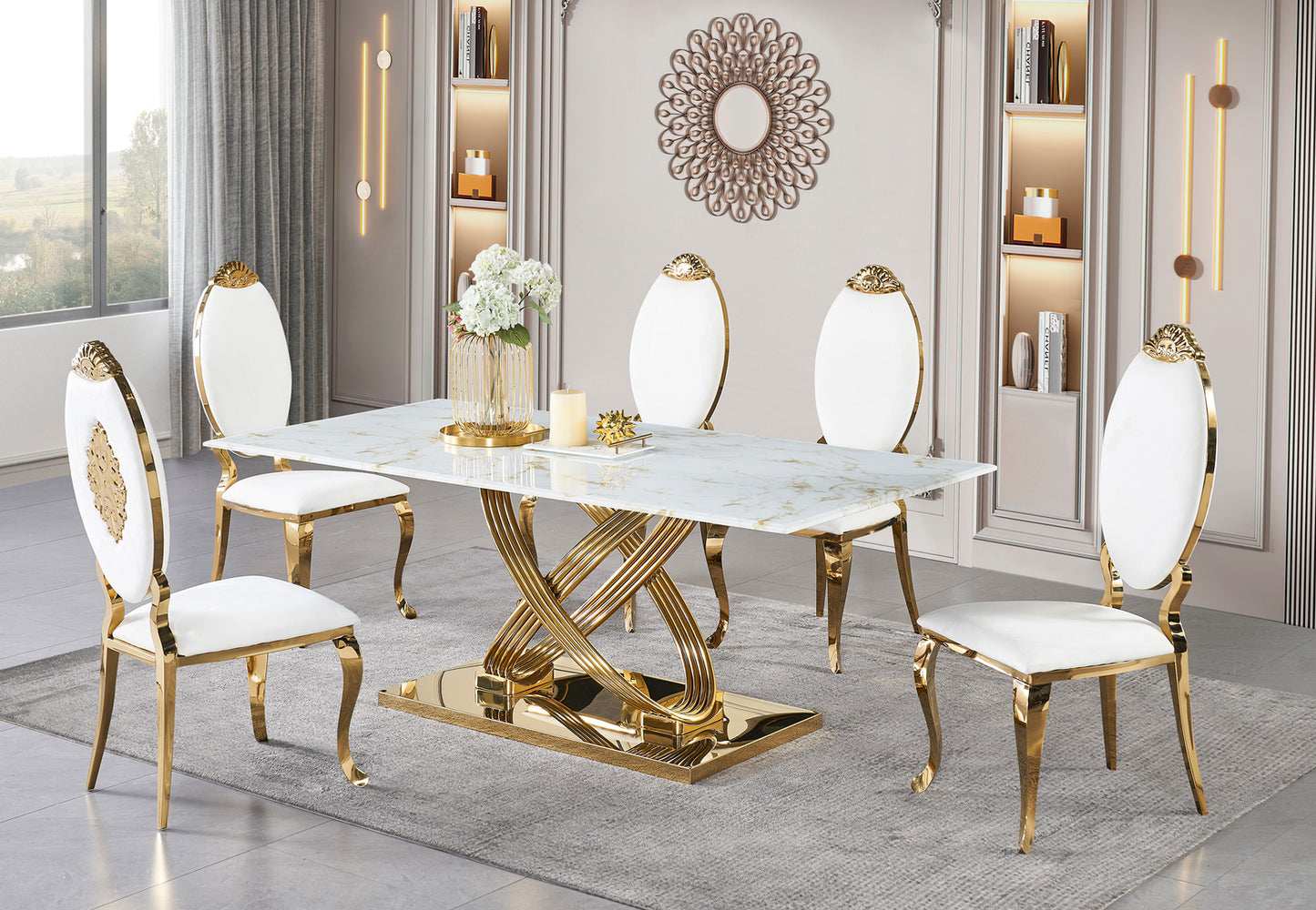 D132 - DINING MARBLE TABLE
