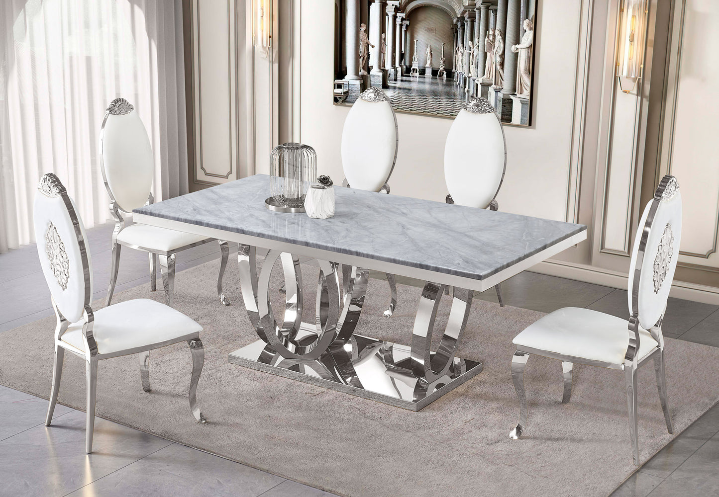 D8130 MARBLE DINING TABLE – AjsFurniture