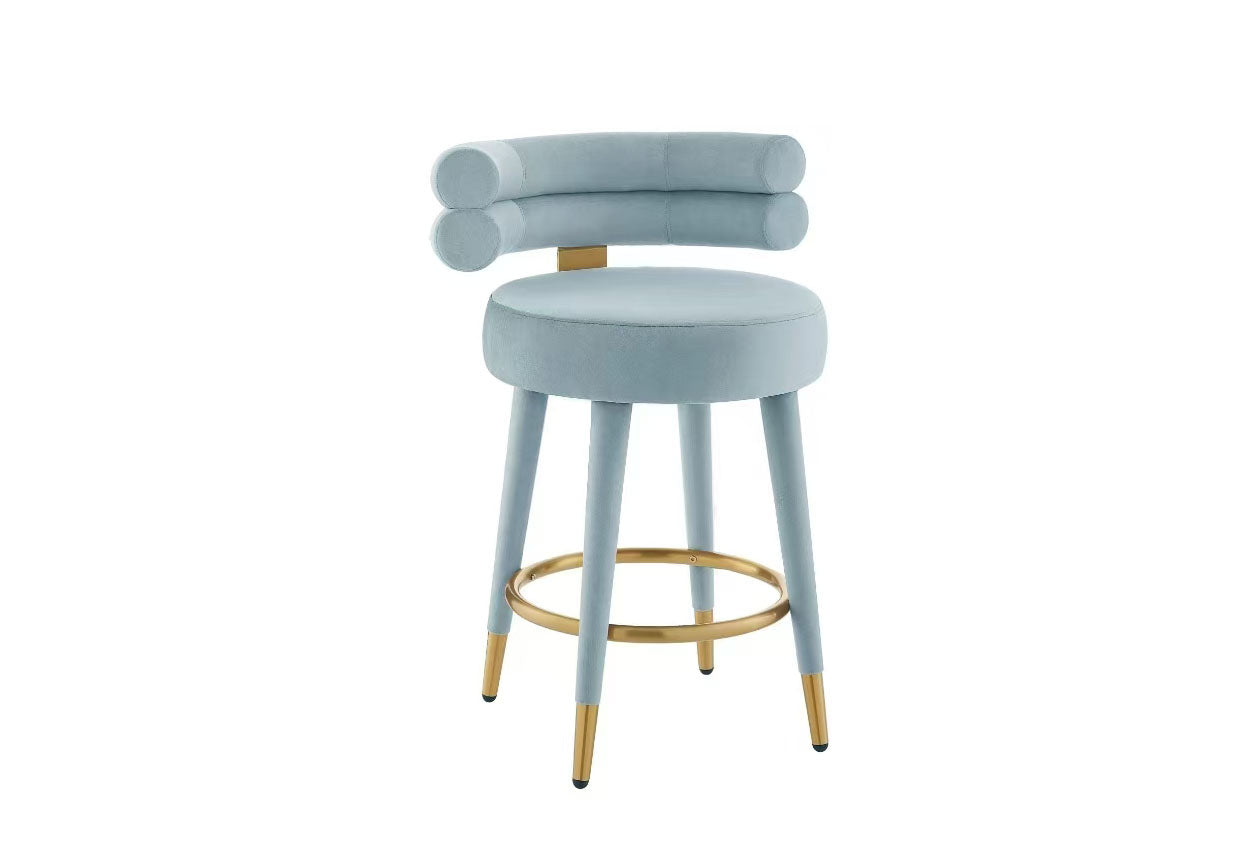 Celeste Velvet Counter Stool