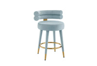 Celeste Velvet Counter Stool