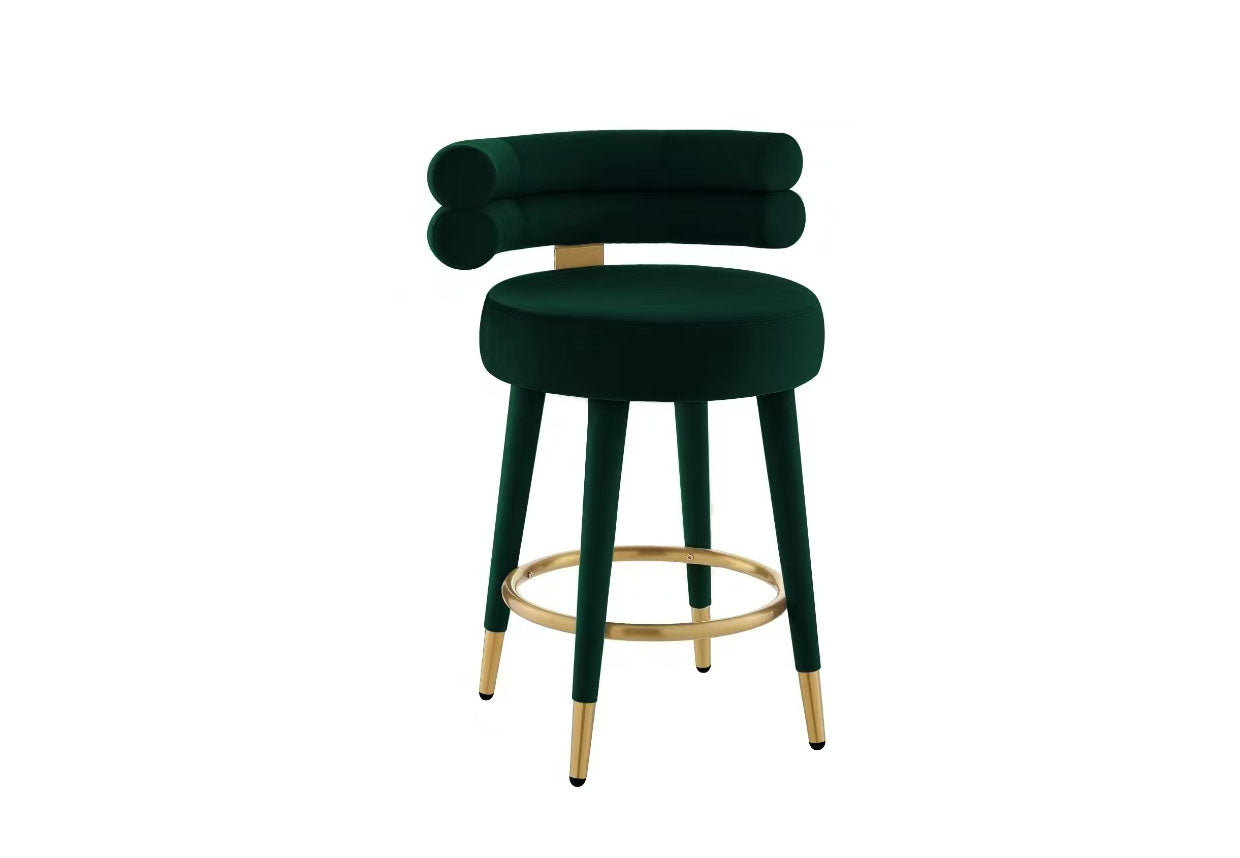 Celeste Velvet Counter Stool