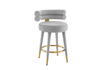 Celeste Velvet Counter Stool