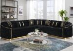 Corner Velvet Sectional - Image 2