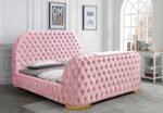 Leon Velvet Bed - Image 5