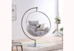 Lia Acrylic Swing Accent Chair - Image 2