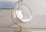 Lia Acrylic Swing Accent Chair