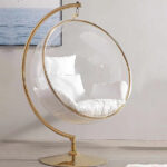Lia Acrylic Swing Accent Chair