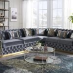 Corner Velvet Sectional