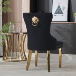 Lion Velvet Dining Chair