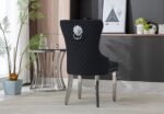 Lion Velvet Dining Chair - Image 8