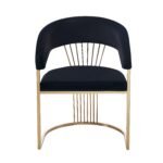 Annie Velvet Dining Chair - Image 7