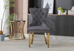 Lion Velvet Dining Chair - Image 10