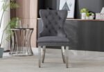Lion Velvet Dining Chair - Image 2