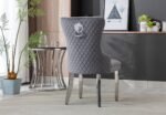 Lion Velvet Dining Chair