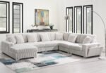 Shaggy Velvet Sectional