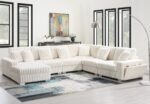 Shaggy Velvet Sectional - Image 3