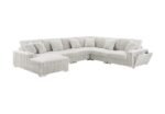 Shaggy Velvet Sectional - Image 11