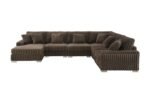 Shaggy Velvet Sectional - Image 14