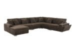 Shaggy Velvet Sectional - Image 15