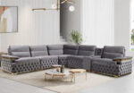 Java Velvet Sectional - Image 3