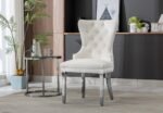 Lion Velvet Dining Chair - Image 3