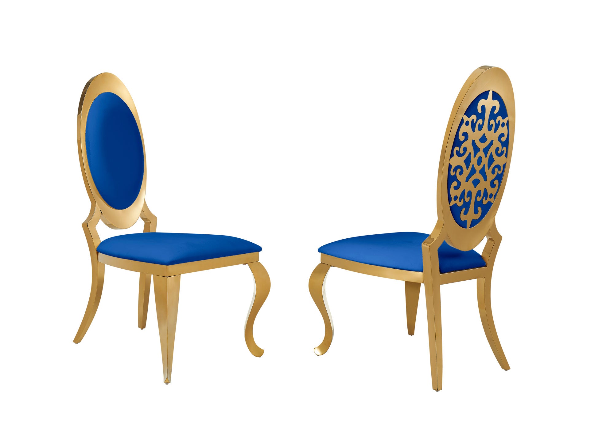 Y851-Blue.jpg Arabella Velvet Dining Chair - Image 1
