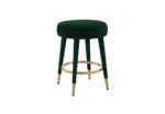 Ollie Velvet Counter Stool - Image 3