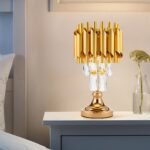 Opulent Noir Crystal Lamp