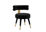 Velora Velvet Dining Chair - Image 4
